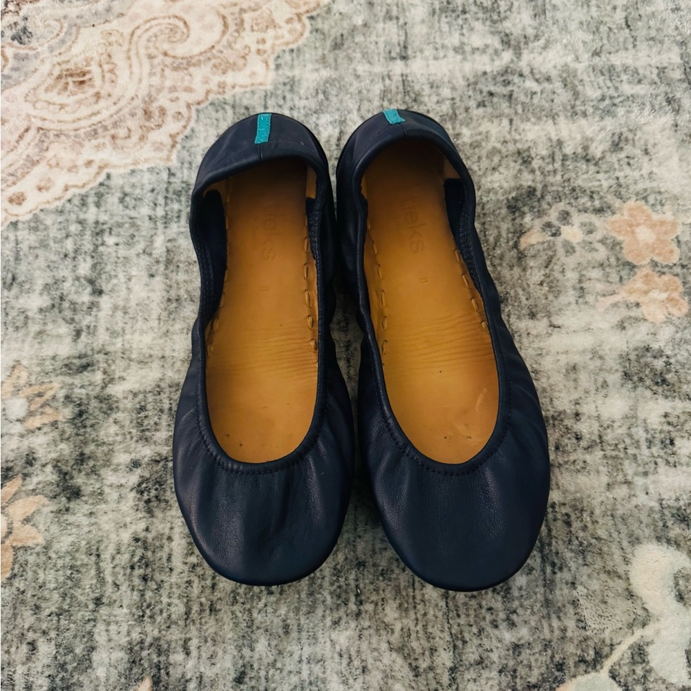 Tieks Women's California Navy Blue Ballet Flats size 8